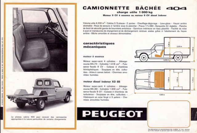 Peugeot 404 Pickup 1967-1988