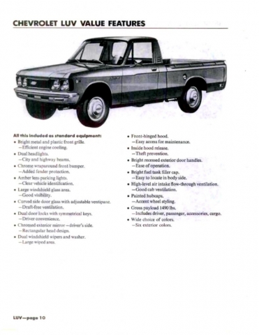 Chevrolet LUV - Isuzu Faster 1972-1980