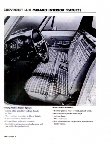 Chevrolet LUV - Isuzu Faster 1972-1980