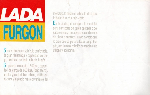 Lada Furgón Chile 1989