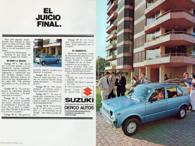 Suzuki Fronte 800 Publicidad Año 1980