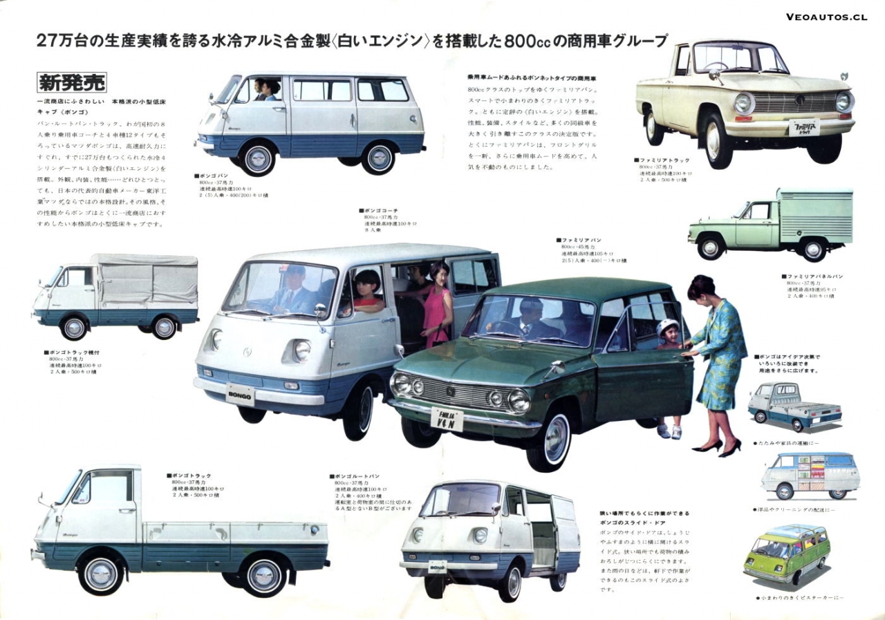 Mazda Bongo Primera Generación 1966-1975 - VeoAutos.cl