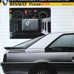 Renault Fuego GTA Ficha de producto Chile 1989