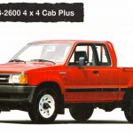 Mazda B2600 4×4 Cabina Plus Ficha de Producto Chile 1993