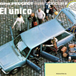 Peugeot 504 Station ST8. Publicidad Chile 1980
